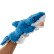 Load image into Gallery viewer, shlutesoy Lovely Shark Marine Animal Plush Hand Puppet Doll Kids Storytelling Toy Gift Education Toy Pillow Grey
