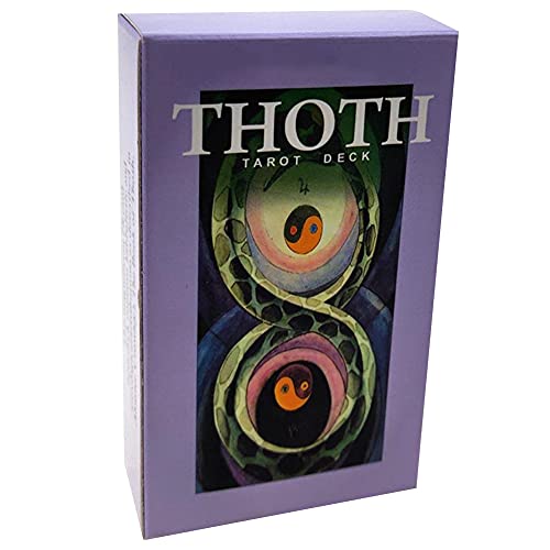 Jamron 78Pcs/Set Tarot Cards Deck Board Future Telling Divination Game English Edition Thoth SN07408
