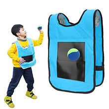 Load image into Gallery viewer, Dodgeball Game ,Throwing Target Game with Balls Dodgeball Tag Stickness Vest Outdoor Fun Activities for Children (Blue) Children&#39;s Sports Equipment
