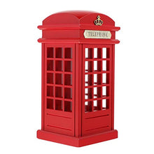 Load image into Gallery viewer, VOSAREA Telephone Booth Piggy Bank Vintage London Street Coin Bank Money Saving Pot Desktop Ornament for Christmas New Year Party Gift Red
