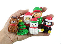 36 Cute Christmas Themed Wooly Hedge Characters Porcupine Spiky - Fun Party Favor Toy - Christmas Winter (3 Dozen)