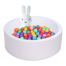 Load image into Gallery viewer, UHAPPYEE Soft Ball Pit for Toddler, 35&quot; x 12&quot; Foam Ball Pit with Removable Cover, Indoor Memory Sponge Round Ball Pit Without Balls - White

