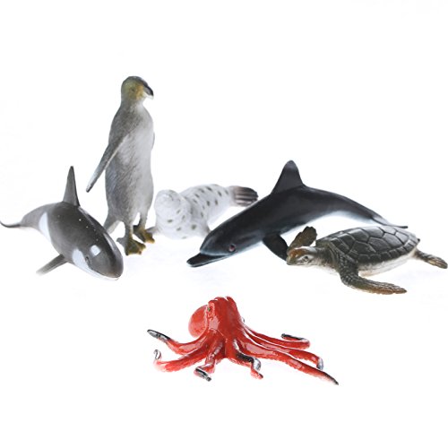 Factory Direct Craft Package of 36 Assorted Miniature Sea Creatures for Crafting, Displaying and Holiday Decorating