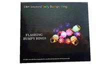 Load image into Gallery viewer, C&amp;H Solutions Shining White Clear LED Flashing Jelly Bumpy Finger Rings (96 Ct)

