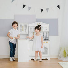 Load image into Gallery viewer, Teamson Kids Little Chef Marseille Retro Kids Corner Play Kitchen Toddler Pretend Play Set - White
