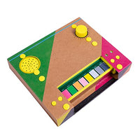 Fizz Creations Make Your Own Synth Crafting Kit. Build a Functioning Desktop Synthesiser. Includes Card Body, Electrical Components, Double Sided Tape & Full Instructions. 45 Minute Build Time.