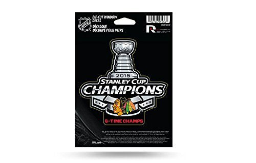 Rico Chicago Blackhawks 2015 Stanley Cup Champions Die-Cut Window Decal Sticker -9738