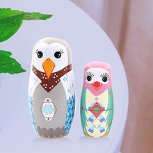 Load image into Gallery viewer, ManFull Nesting Dolls, Nesting Dolls for Toddlers, Stacking Toys, 5Pcs/Set Cartoon Owl Matryoshka Nesting Dolls Toys Home Coffee Shop Ornament for Children, Christmas Multi
