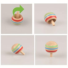 Load image into Gallery viewer, BARMI 3Pcs Wooden Gyro Finger Spinner Desktop Spinning Top Kids Toy Stress Reliever,Perfect Child Intellectual Toy Gift Set
