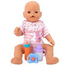 Load image into Gallery viewer, XADP 8 pcs Complete Doll Accessories Baby Diaper Bag Doll Bottle with Changing Set for Baby Dolls, Including Bottles, Diapers, Changing Pad, Bib and Doll Pacifier.
