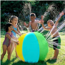 Load image into Gallery viewer, Clobeau Splash and Spray Beach Ball Sprinkler Water Toy Inflatable Sprinkler Toys for Kids Toddlers Teens Water Toys Water Spray Ball Splash and Spray Toys Backyard Lawn Yard Beach Outside Water Toys
