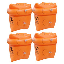 Load image into Gallery viewer, BESPORTBLE 4 Pairs Universal Roll Up Inflatable Swimming Arm Bands Float Thicken Swimming Ring for Children Adults (Orange)
