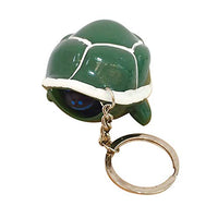 BARMI Lovely PVC Pop Out Head Turtle Squeeze Stress Relieve Toy Keychain Ring Pendant,Perfect Child Intellectual Toy Gift Set Green