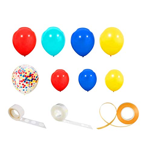 KESYOO 83pcs Balloon Garland Arch Kit With Confetti Balloons Decorating Strip Gold Balloon String Set For Baby Shower Birthday Wedding Anniversary Party