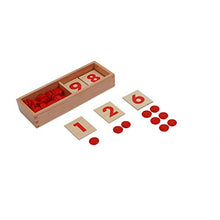 Load image into Gallery viewer, Adena Montessori Cards &amp; Counters - Math Games &amp; Teaching Numbers Counting Toys

