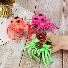 Load image into Gallery viewer, BESPORTBLE 5 Pcs Scarry Spider Toy Durable Halloween Spider Vent Ball Spider Toy Spider Knead Ball for Kid Adult
