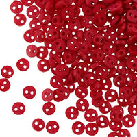 300pcs Tiny Figures Doll Clothes Red 4mm