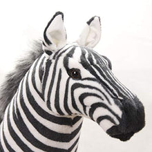 Load image into Gallery viewer, Y-QUARTER Soft Stuffed Plush Animal Pillow, Realistic Zebra for Children&#39;s Birthday Christmas
