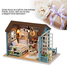 Load image into Gallery viewer, Yongfer DIY Miniature House Kit - DIY Wooden Cottage Miniature House Kit with LED Lights Gifts Home Decor with Cover
