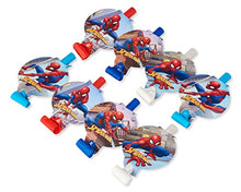 Load image into Gallery viewer, Amscan 331860 Spider-Man &quot;Webbed Wonder&quot; Blowouts, 8 pcs, Party Favor
