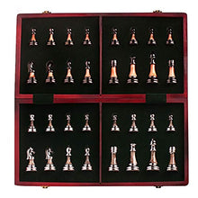 Load image into Gallery viewer, LXLTL Fold Magnetic Chess Piece Set, International Chess,Solid Wood Folding Chess Board,Imitation Jade Pieces,Chess,Retro,Ornaments
