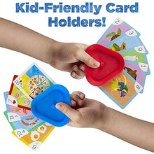 Load image into Gallery viewer, Imagination Generation Set of 4 Classic Children&#39;s Card Games with 2 Hands-Free Playing Card Holders - Includes Old Maid, Go Fish!, Crazy Eights, &amp; Alphabet Soup Matching Game
