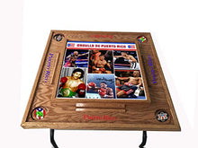 Load image into Gallery viewer, latinos r us Greatest Puerto Rican Boxers Domino Table (Dark Walnut)
