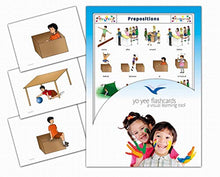 Load image into Gallery viewer, Yo-Yee Flash Cards - Prepositions of Places Picture Cards - English Vocabulary Picture Cards - Including Teaching Activities and Game Ideas and More
