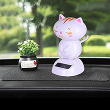 Load image into Gallery viewer, Juesi Solar Powered Dancing Toy, Cute Dog Swinging Animated Dancer Toy Car Decoration Bobble Head Toy for Kids (K) (Cat-B)
