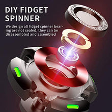 Load image into Gallery viewer, Fidget Spinners, Fidget Spinner for Adults and Kids, Stress Anxiety ADHD Relief Figets Toy, Metal Finger Hand Spinner Toys with Luminous Light, Fidget Spinner Need Absorb Light Then Release in Dark

