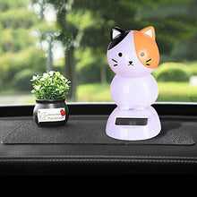 Load image into Gallery viewer, Juesi Solar Powered Dancing Toy, Cute Dog Swinging Animated Dancer Toy Car Decoration Bobble Head Toy for Kids (K) (Cat-C)
