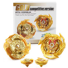 Load image into Gallery viewer, Battling Burst Game Tops Metal Fusion Starter 2 in 1 Set (Gold)
