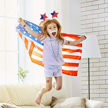Load image into Gallery viewer, Adurself 72 Pieces Fourth/4th of July Party Accessories Patriotic Party Favor Supplies, Include 6 Head Boppers, 6 Bead Necklaces, 36 Temporary Tattoo, 12 Mustache for Independence Day Party Props Deco
