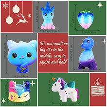 Load image into Gallery viewer, Squishies Toy Jumbo Squishies Slow Rising Unicorn Horse,Reindeer Cake,Unicorn Donut,Dinosaur,Ice Cream Cat Kawaii Slow Rising Squishy Toys for Kids Party Favors Stress Relief Toys(6 Packs)
