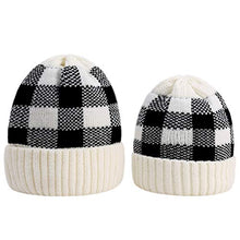 Load image into Gallery viewer, NUOBESTY 2Pcs Parent-Child Knit Hat Mother Child Daughter Son Winter Hat Family Beanie Cap for Winter Outdoor
