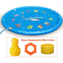 Load image into Gallery viewer, KKONES Sprinkler Pad &amp; Splash Play Mat 3-in-1 68&quot; Toddler Water Toys Fun for 3 4 5 6 Years Old Boy Girl,Kids Outdoor Summer Toy
