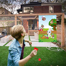 Load image into Gallery viewer, IMIKEYA Easter Hanging Flag Outdoor Toss Game Flag Sandbag Toss Throwing Toy

