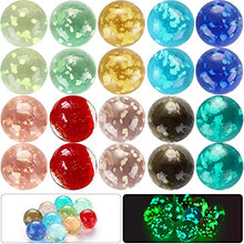 Load image into Gallery viewer, 20 Pieces Marbles Glowing in The Dark Handmade Glass Marbles Decorative Luminous Muti-Colors Doted Style Glass Marbles, Sports Toys for Teenagers and Adults (16 mm)
