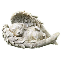 Display Mold Sleeping Dog Angel Wing Exquisitely Designed Resin Garden Home Decoration Decoration Accessories 2