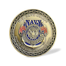 Load image into Gallery viewer, US Navy Chief Military Challenge Coin Power of Positive Leadership Don&#39;t Tread Me
