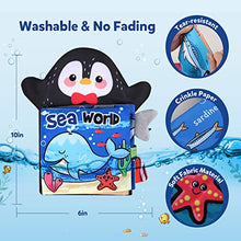 Load image into Gallery viewer, Vanmor Baby Soft Cloth Book with Hand Puppet, Touch and Feel Crinkle Books Sea Animal Tail Tactile Fabric Activity Book for Babies Infants Toddler Educational Interactive Toys Gift for Baby Girl Boy
