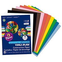 Load image into Gallery viewer, Pacon Tru Ray Construction Paper, 9&quot; X 12&quot;, Assorted, Model:Pac103031

