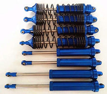 Load image into Gallery viewer, All-Aluminum Front &amp; Rear GTR Shocks Absorber Spring Damper with Aluminum Ends - 8pcs Set Blue for UDR Unlimited Desert Racer 8460 Traxxas
