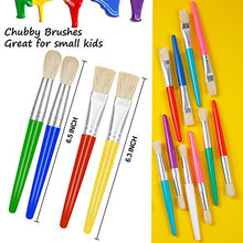 Load image into Gallery viewer, 24Pcs Paint Brushes for Kids, YGAOHF Durable Kids Paint Brushes, Easy to Clean and Hold Toddler Paint Brushes, Round and Flat Childrens Paint Brushes for Washable Oil Acrylic Paint
