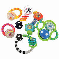 Kaplan Early Learning Company Baby Grasp & Explore Textured Rattle Set