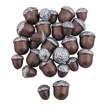 Load image into Gallery viewer, Glitter Foam Acorns (50Pc) - Crafts for Kids and Fun Home Activities
