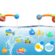 Load image into Gallery viewer, yuye-xthriv Multicolor Floating Squirts Fish Water Play Set Fishing Bath Toddler Kids Toys 2#
