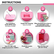 Load image into Gallery viewer, AFFIMS Electronic Piggy Bank, Birthday Toys Gifts for 4 5 6 7 8 9 10 Year Old Boys Girls, Electronic Real Money Coin ATM Machine, Large Saving Bank Safe Lock Box, Kids Kawaii Cute Stuff (RED) (Pink)
