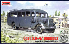 Load image into Gallery viewer, Roden Opel 3.6-47 Omnibus Military Model Kit
