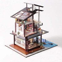ZKS-KS Dolls House Dollhouse DIY Valencia Coastal Villa Doll House Miniature Furniture Kit Miniature Kit (Color:Multi-colored,Size:One size) (Color : Multicolored, Size : One Size)